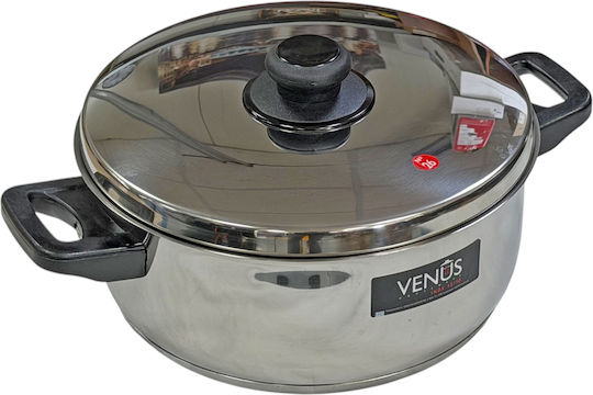 Venus Неръждаема Плитка Тенджера 4.1lt / 37cm
