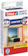 Tesa Comfort Window Mosquito Net with Velcro Permanent Black 130x130cm