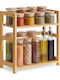 Songmics Ράφι Πάγκο 2 Επιπέδων ‎natural Beige Ofs046y101