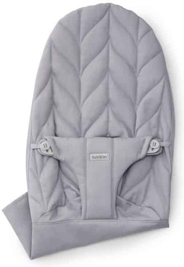 BabyBjorn Rocker Chair Cover Woven Petal Quilt Light Grey