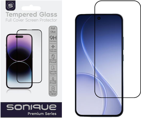 Hardy Glass Sonique Premium Series HD Full Cover 9H Oppo Oppo Reno15 F 5G Oppo Reno15 Fs 5G Black