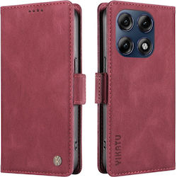 Yikatu Wallet Burgundy for Moto G47