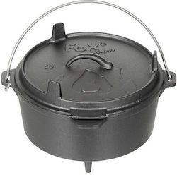 Cast Iron Pot Fox Outdoor Dutch Oven Black