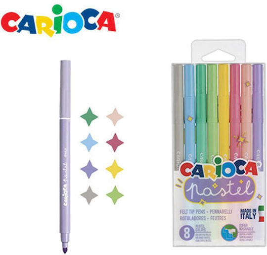 Carioca Пастелни Маркери За Рисуване Комплект 8 Цвята