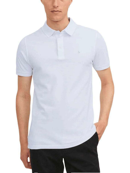 Jack & Jones Polo Μπλούζα Κοντομάνικη Λευκό