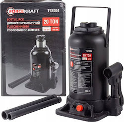 Forcekraft Hydraulic Bottle Jack with Lifting Height up to 44.5cm and Load Capacity up to 20 Tons