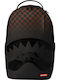 Sprayground Ученическа Раница с Джоб за Бутилка Brown Check Ghost Drip 29 x 15 x 45см