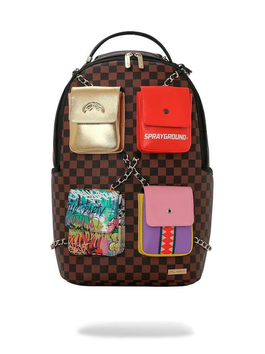 Sprayground Ученическа Раница Основно с Джоб за Бутилка Hanging Pockets Mix Up 29 x 15 x 45 см 2026