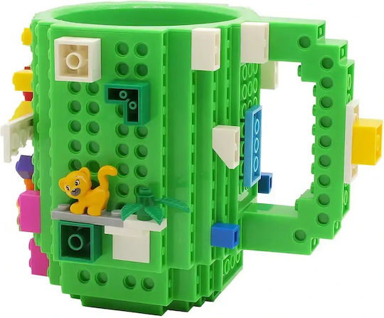 Build-on Brick Cană Plastică Verde