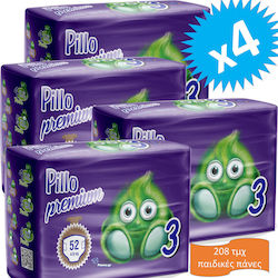 Pillo Dryway Premium Midi Nr. 3 pentru 4-9 kg 208 buc Pillo Dryway Premium Midi Nr. 3 pentru 4-9 kg 208 buc