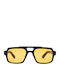 OJO Sunglasses Unisex Sunglasses with Black Frame and Black Lens