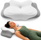 Pernă medicală pentru gât Memory Foam 62x37x9cm Gri