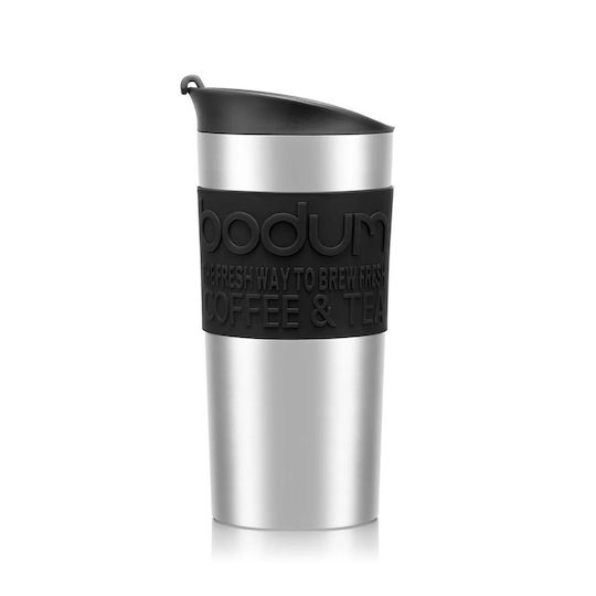 Bodum Ποτήρι Θερμός Ανοξείδωτο / Πλαστικό 350ml Ανοξείδωτο με Λαβή