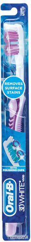 Oral-B 3D White Vivid Periuță de dinți Soft Violet Culoare