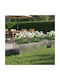vidaXL Ghiveci Metalic Argintiu 80x20x20 cm