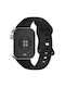 Silicone Strap Concave Flower Pattern Redmi Watch 4 5 6 Smart Band 8 Pro 9 Pro 10 Pro Black