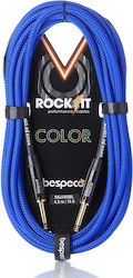 Bespeco Cable 6.3mm male - 6.3mm male 6m Μπλε R...