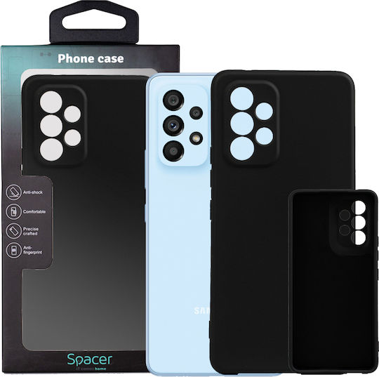 Spacer Back Cover Σιλικόνης 2mm Μαύρο (Galaxy A53)