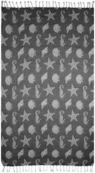 Chios Hellas Beach Towel Pareo Grey 170x90cm