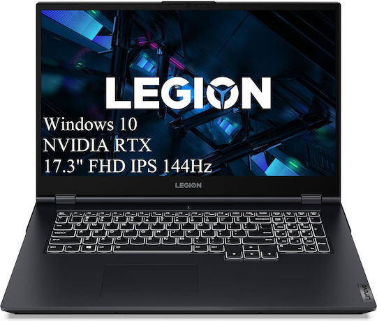 Lenovo Legion 5 17ACH6H 17.3" IPS FHD 144Hz (Ryzen 7-5800H/64GB/512GB SSD/GeForce RTX 3060/W10 Home) Phantom Blue (UK Keyboard)