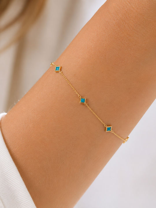Ioannis Kosmima Damen Armband aus 9K Gold mit Zirkon