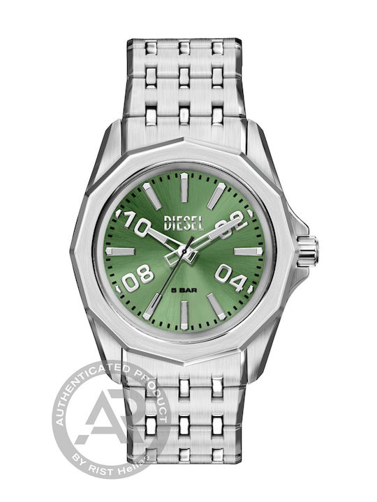 Diesel Men's Battery Watch with Silver Metal Br...