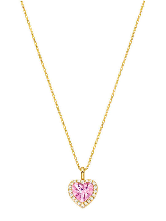 Vogue Necklace from Gold Plated Silver with Pin...