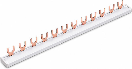 Copper Busbar U Type Single-Phase 12 Positions 63a 20cm Lineme 09-10213