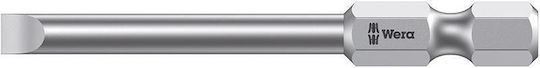 Wera 1/4" Din3126e6.3 Biți Pentru Șurubelniță Cu Vârf Plat 4x0.8x50mm