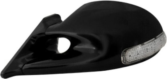 Dectane Aerodynamic Car Side Mirrors M3 and LED Signal Black 4 Cables 2 Pieces