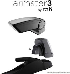 Rati Цялостен Подлакътник Armster 3 Сузуки Бърз 2024 Пластмасов Веган Кожа Черен Адаптер За Монтаж 1 Комплект V01891+v01566