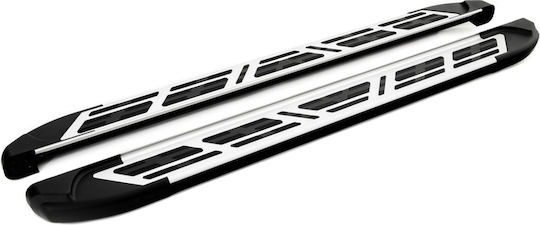 Turtle Sapphire V2 Silver Side Steps Compatible with Volvo Xc40 Recharge Pure Electric