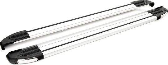 Turtle Brillant Silver Side Steps Compatible with Isuzu D-Max Ii Rt50/rt85 Double Cab