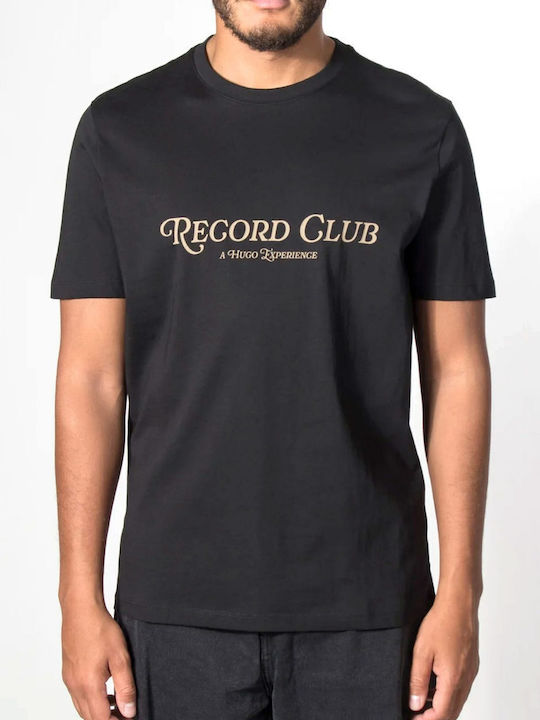 Hugo Logo T-shirt Μαυρο