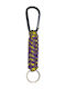 Lizard Yellow Purple Paracord Survival Keychain