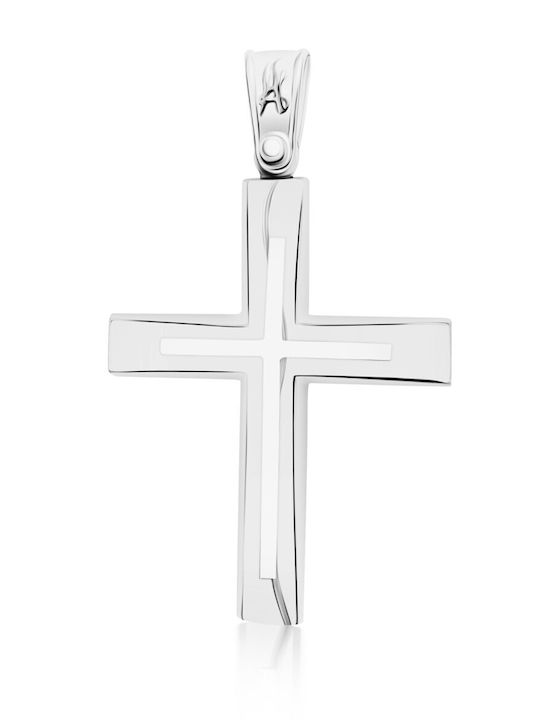 Chrilia Weißgold Kreuz 14K Ohne Kette