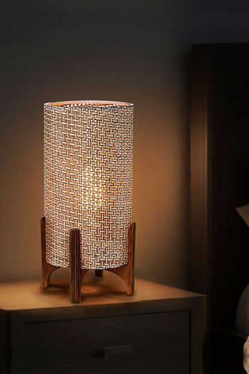 SteweHome Wooden Table Lamp LED