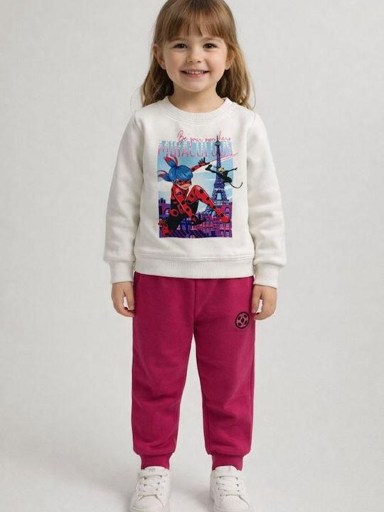 Kids Sweatpants Set Ecru