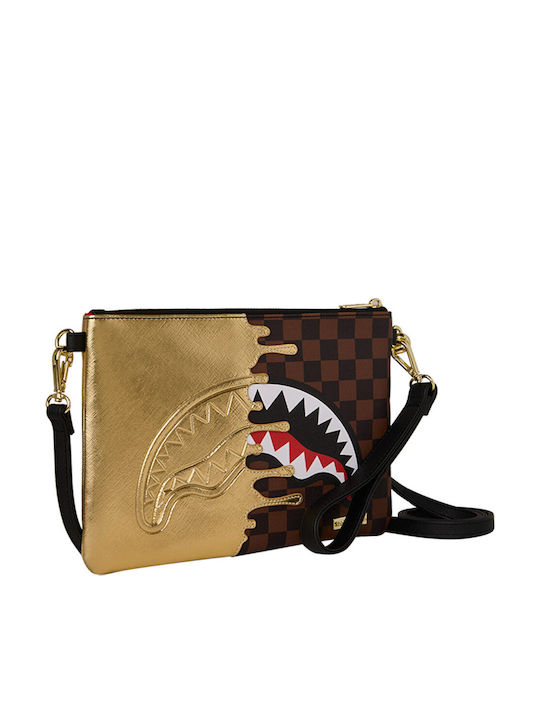 Sprayground Sharks In Paris Men's Brown Sling Bag