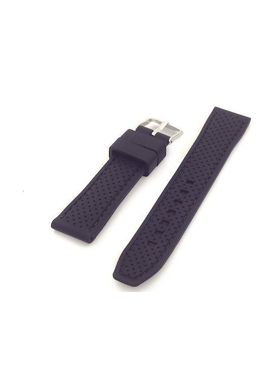 Gummi-Armband Schwarz 20mm Gummi-Armband Schwarz 20mm