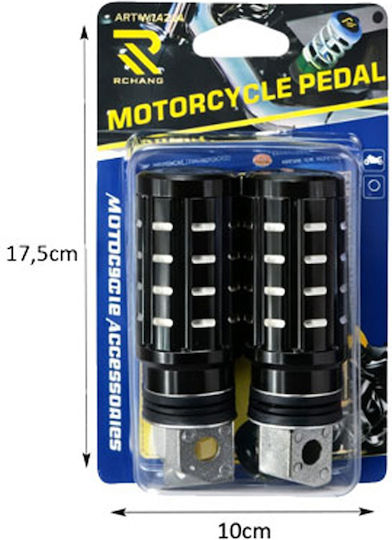 Rchang Μαρσπιέ Μηχανής W14204 Motorcycle Pedals Μαύρο