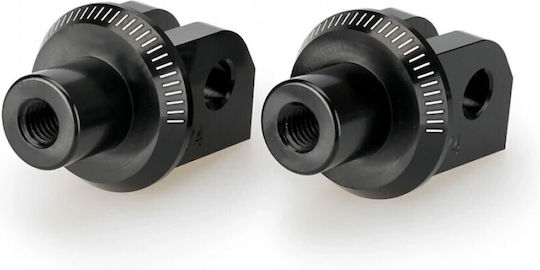 Puig Foot Peg Adapters Pilot Yamaha Mt-07 Mt-09 Tracer 9 Xsr 900 Yzf-r7 Yzf-r9 21-26 Black 20673n