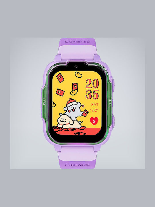 Aoke Kinder-Smartwatch 4G Mit GPS Rosa