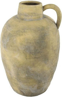Ваза Амфора Керамично Екрю Винтидж 39х62