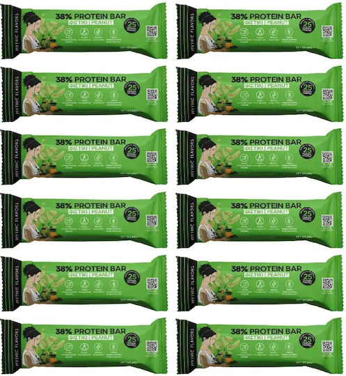 Mythic Flavors Proteinriegel mit 38% Proteingehalt & Geschmack Erdnuss & Honig 12x65g