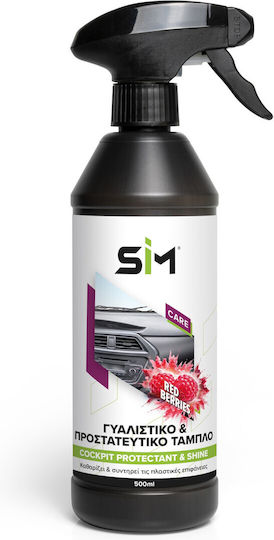 Lustruitor pentru Bord Parfum Fructe de Pădure Roșii Sim 500 Ml Sim