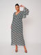 Summer Maxi Dress for Wedding / Christening Black and White