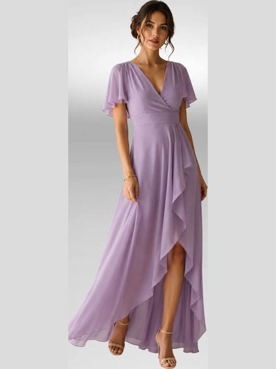 Rochie De Vară Maxi Pentru Nuntă Botez Lila