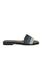 Damen Flache Sandalen Schwarz