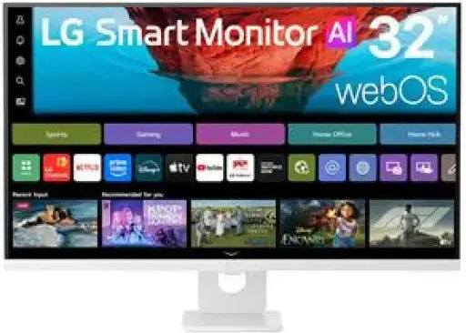 LG 32U721SB-W Монитор 31.5" 4K 3840x2160 Бял